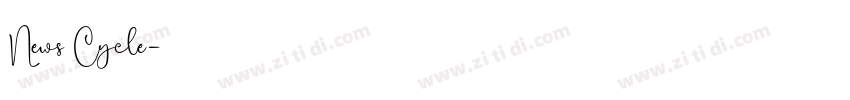 News Cycle字体转换